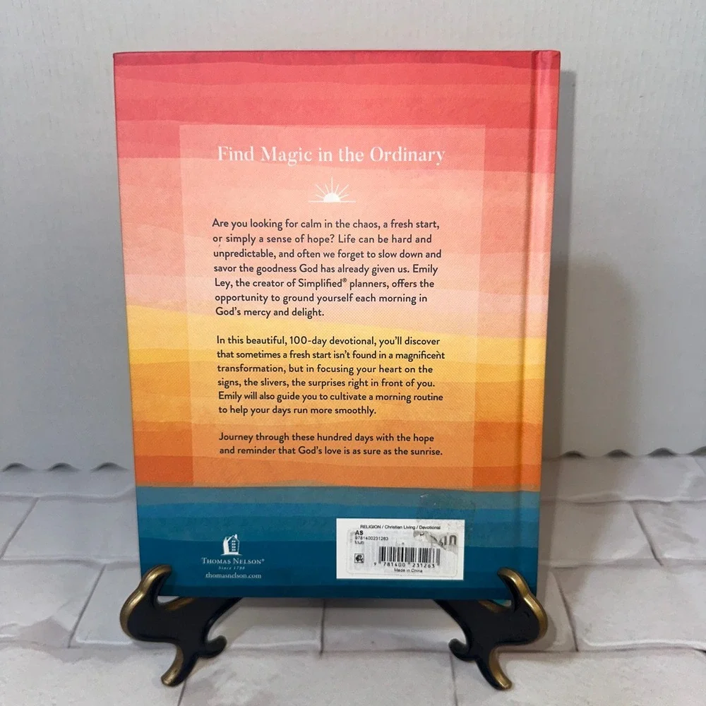 Sure as the Sunrise Emily Ley 100 Morning Meditations Christian Devotional Book